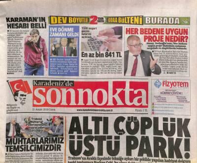 Karadenizde Son Nokta Gazetesi 21 Aralık 2018 - Trabzon Muhtarlar Federasyonunu Ziyaret Eden Zorluoğlu Muhtarlarımız Temsilcimizdir GZ109394 - 1
