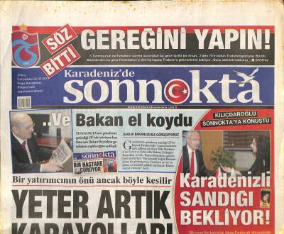 Karadenizde Son Nokta Gazetesi 22 Mayıs 2013 - Karadenizli Sandığı Bekliyor-Bakan Çelik Trabzonda GZ105591 - 1