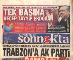 Karadeniz'de Son Nokta Gazetesi 31 Mart 2014 - Trabzon'a AK Parti Damgası GZ159871 - Gökçekoleksiyon