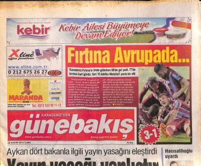 Karadenizden Günebakış Gazetesi 28 Kasım 2014 - Rize Dernekleri İsyanda GZ116814 - 1