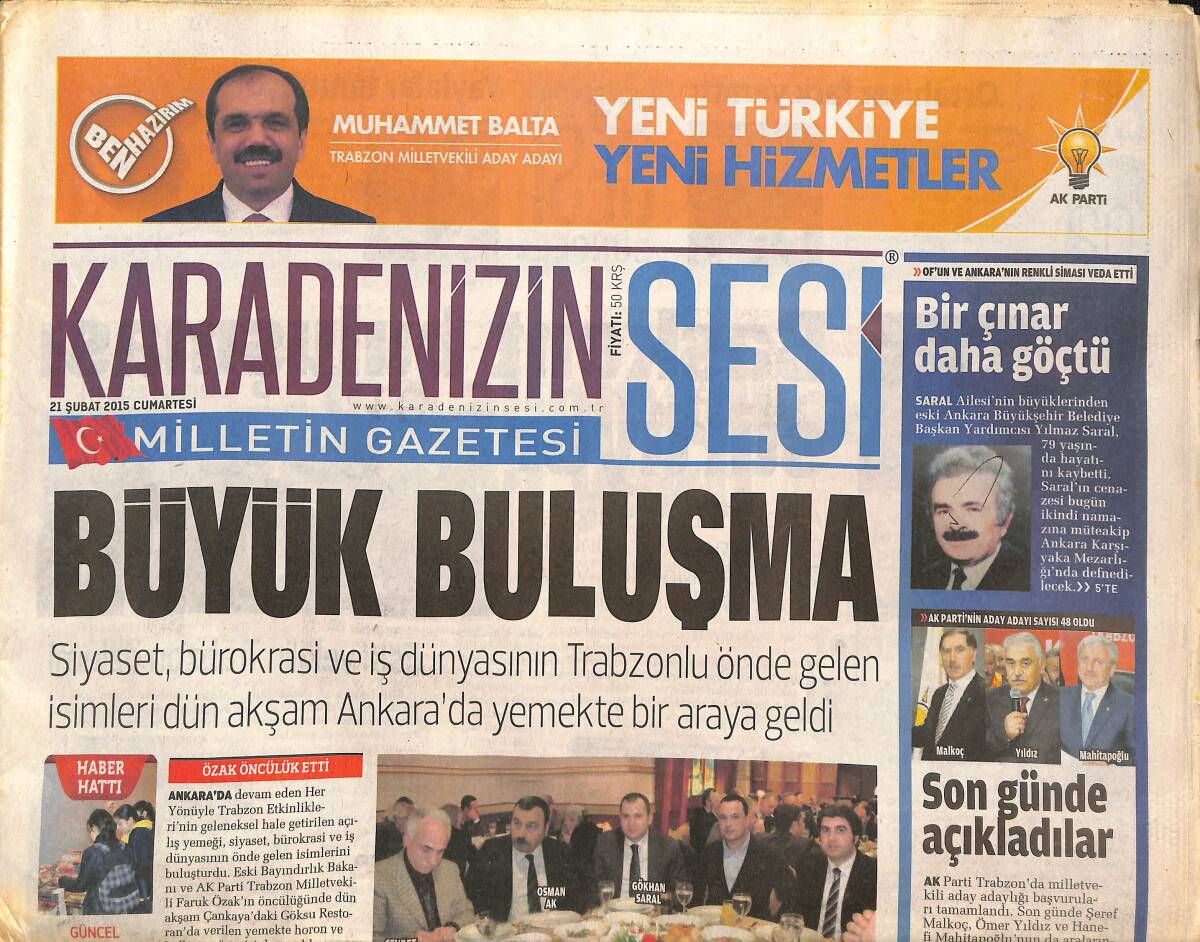 Karadeniz'in Sesi 21 Şubat 2015 - Trabzon'da CHP'den İlk Kaynar Açıkladı - Bayburt'a 1 Milyon Fidan Dikildi GZ136303 - 1