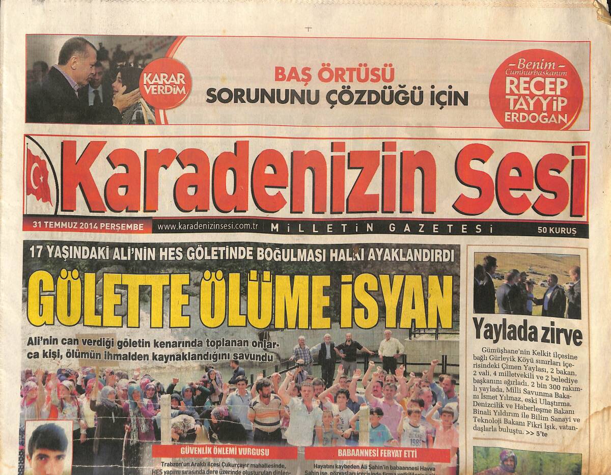 Karadenizin Sesi 31 Temmuz 2014 - Kelkit'in Çimen Yaylası 2 Bakan 4 Vekil 2 Vali 2 Başkan Ağırladı GZ154921 - 1