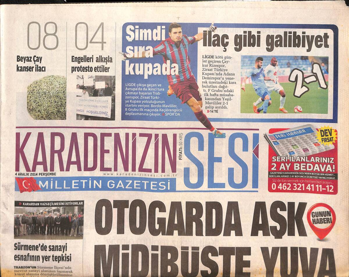 Karadenizin Sesi 4 Aralık 2014 - İlaç Gibi Galibiyet - Kazakistan Rüzgarı - 9. Kupa Yolculuğu Başlıyor GZ136210 - 1