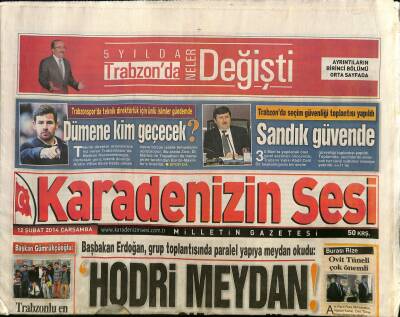 Karadenizin Sesi Gazetesi 12 Şubat 2014 - Trabzonsporda Teknik Direktörlük İçin Ünlü İsimler Gündemde - Ovit Tüneli Çok Önemli GZ125932 - 1
