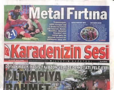 Karadenizin Sesi Gazetesi 19 Eylül 2014 - Altyapıya Rahmet Yağdı GZ104572 - 1