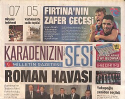 Karadenizin Sesi Gazetesi 22 Kasım 2014 - Fırtına'nın Zafer Gecesi - Mehmet Yakupoğlu Yeniden Seçildi - Kılıçdaroğlu Trabzon'a Geldi GZ158400 - Gökçekoleksiyon