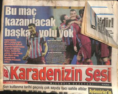 Karadenizin Sesi Gazetesi 23 Ekim 2014 - Teknik Direktör Halilhodzic Yolumuza Devam Etmek İçin Kazanmalıyız GZ109198 - 1