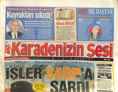Karadenizin Sesi Gazetesi 26 Mayıs 2014 - Trabzonspor Camiası Otyakmaza Ateş Püskürdü GZ101296 - 2