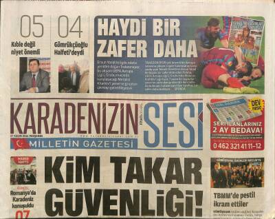 Karadenizin Sesi Gazetesi 27 Kasım 2014 - 20 Ton Kaçak Çay Rizeye Gidiyordu ! - Gümrükçüoğlu Halfetideydi GZ125849 - 1
