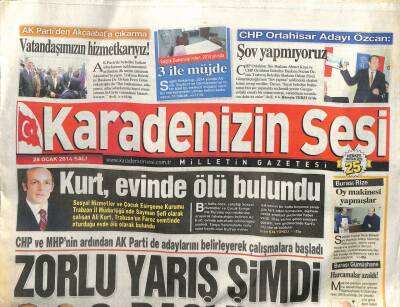 Karadenizin Sesi Gazetesi 28 Ocak 2014 - Zorlu Yarış Şimdi Başlıyor GZ107172 - 1