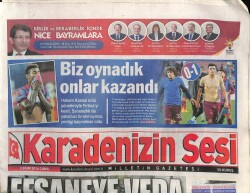 Karadenizin Sesi Gazetesi 3 Ekim 2014 - Şenol Güneşin Kayınpederi Talat Kamiloğlu Yaşamını Yitirdi GZ100020 - 2