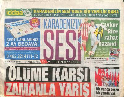 Karadenizin Sesi Gazetesi 30 Ekim 2014 - Tayfun Talipoğlu Giresuna Geldi GZ105567 - 1