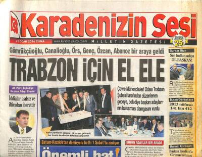 Karadenizin Sesi Gazetesi 31 Ocak 2014 - Giresun Belediye Başkanı Aksu Ak Parti İl Başkanı Aydına Yükseldi GZ105563 - 1