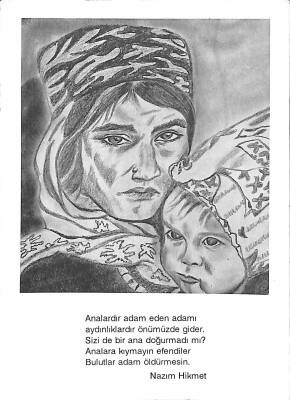Karakalem Temalı Kartpostal KRT19364 - 1