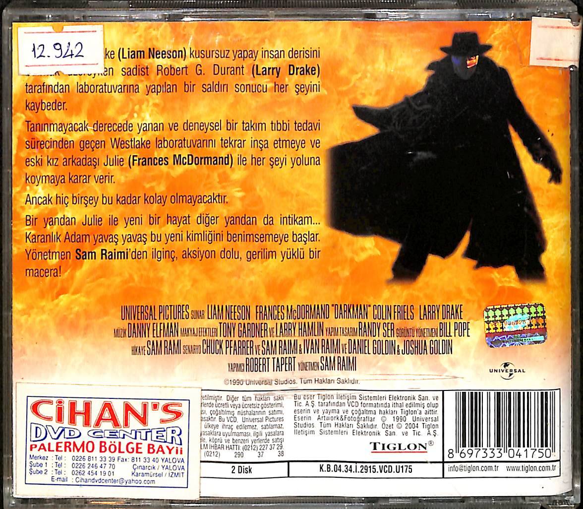 Karanlık Adam Darkman VCD Film (İkinci El) VCD27708 - 2