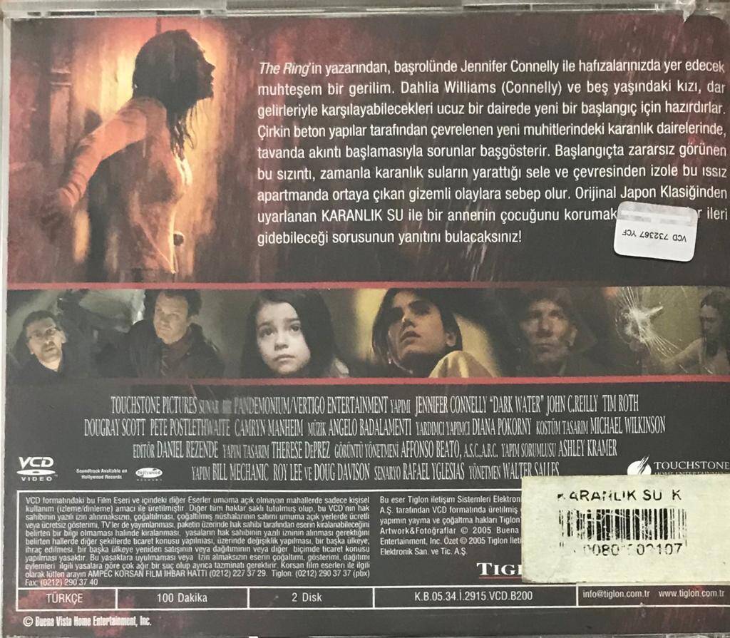 Karanlık Su -Dark Water VCD Film VCD5488 - 2