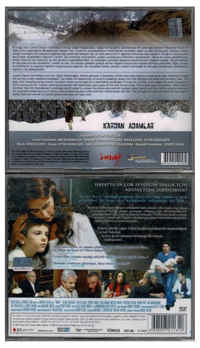 Kardan Adamlar Umut - 2 Adet VCD Film VCD761 - 2