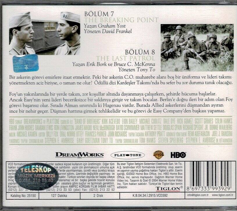 Kardeşler Takımı Bölüm 7-8 VCD Film VCD9894 - 2