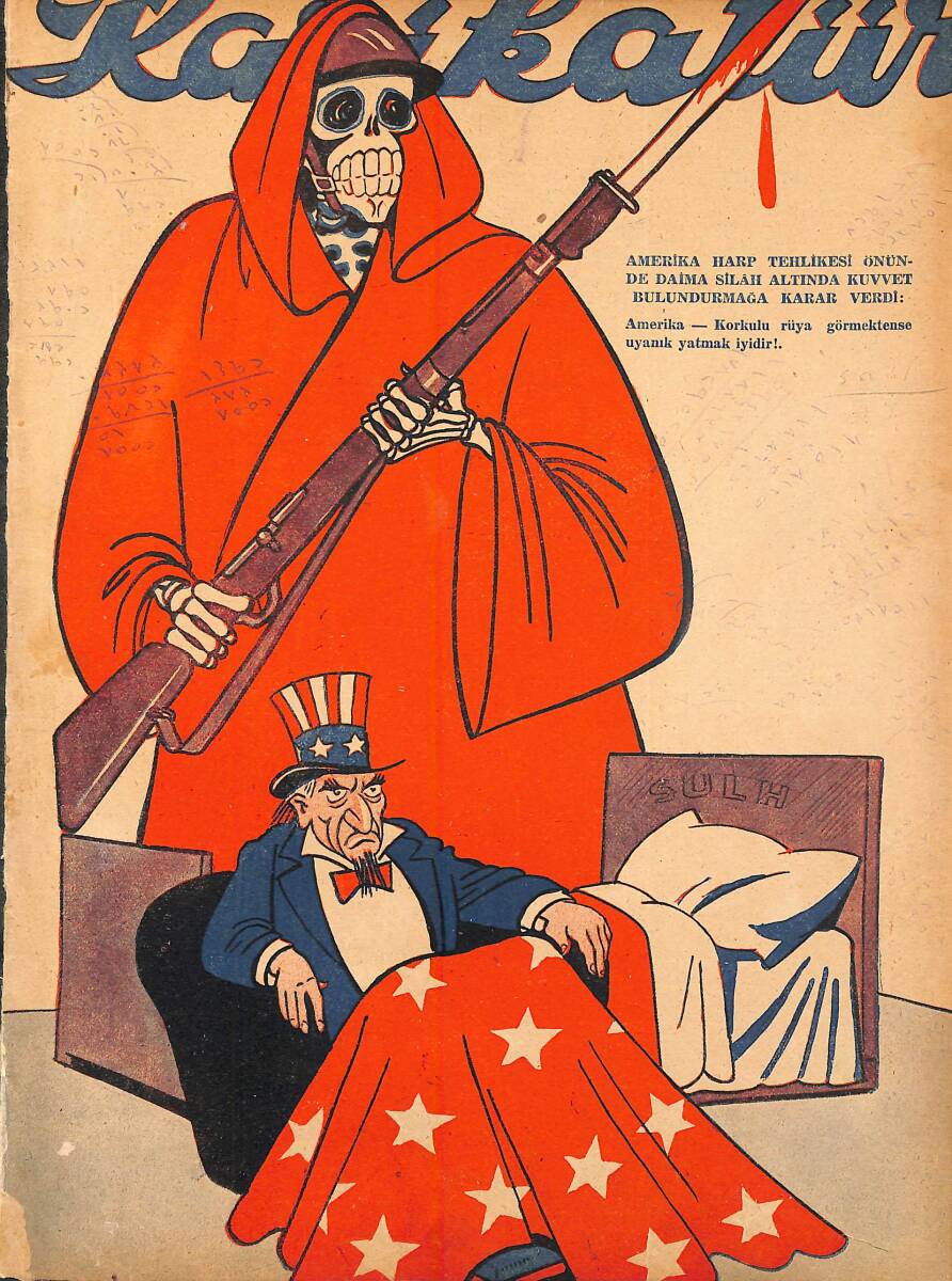 KARİKATÜR Edebi Haftalık Mizah Mecmuası 1 Kasım 1945 Sayı: 514 NDR95947 - 1