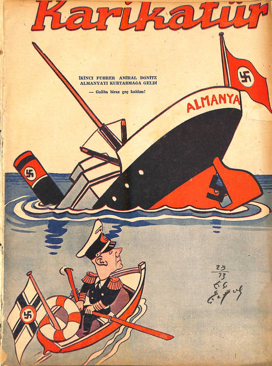 KARİKATÜR Edebi Haftalık Mizah Mecmuası 10 Mayıs 1935 Sayı: 489 NDR95931 - 1