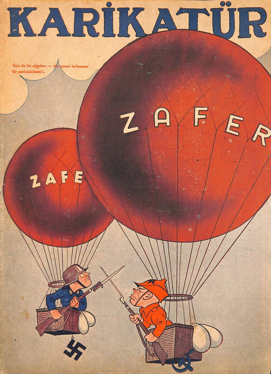 KARİKATÜR Edebi Haftalık Mizah Mecmuası 11 Mart 1943 Sayı: 376 NDR95871 - 1