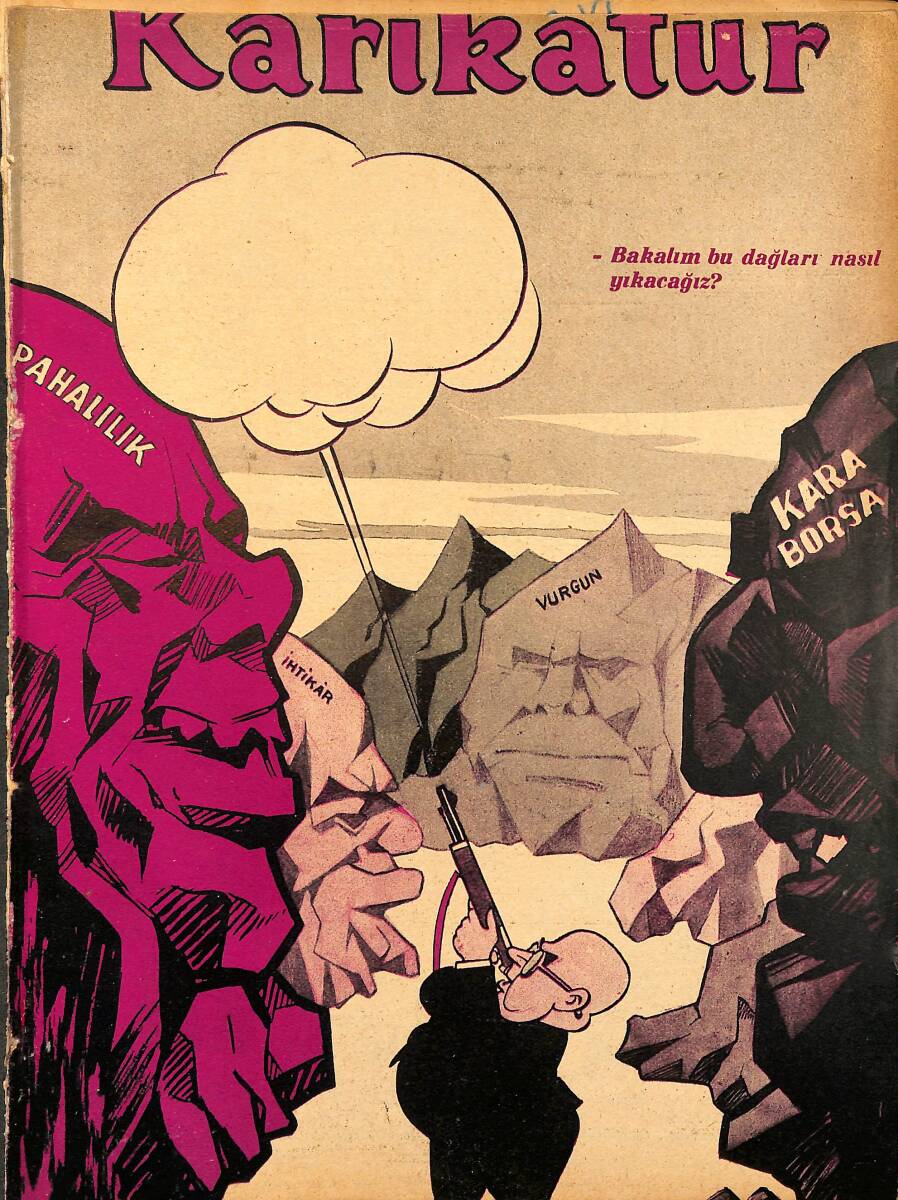 KARİKATÜR Edebi Haftalık Mizah Mecmuası 12 Aralık 1946 Sayı: 572 NDR96105 - 1