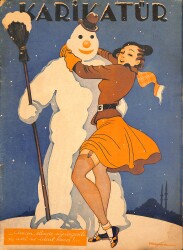 KARİKATÜR Edebi Haftalık Mizah Mecmuası 13 Ocak 1938 Sayı: 107 NDR96112 - Gökçekoleksiyon