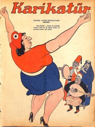 KARİKATÜR Edebi Haftalık Mizah Mecmuası 14 Haziran 1945 Sayı: 494 NDR95936 - Gökçekoleksiyon