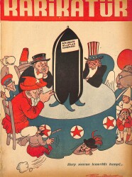 KARİKATÜR Edebi Haftalık Mizah Mecmuası 14 Kasım 1946 Sayı: 568 NDR96109 - Gökçekoleksiyon