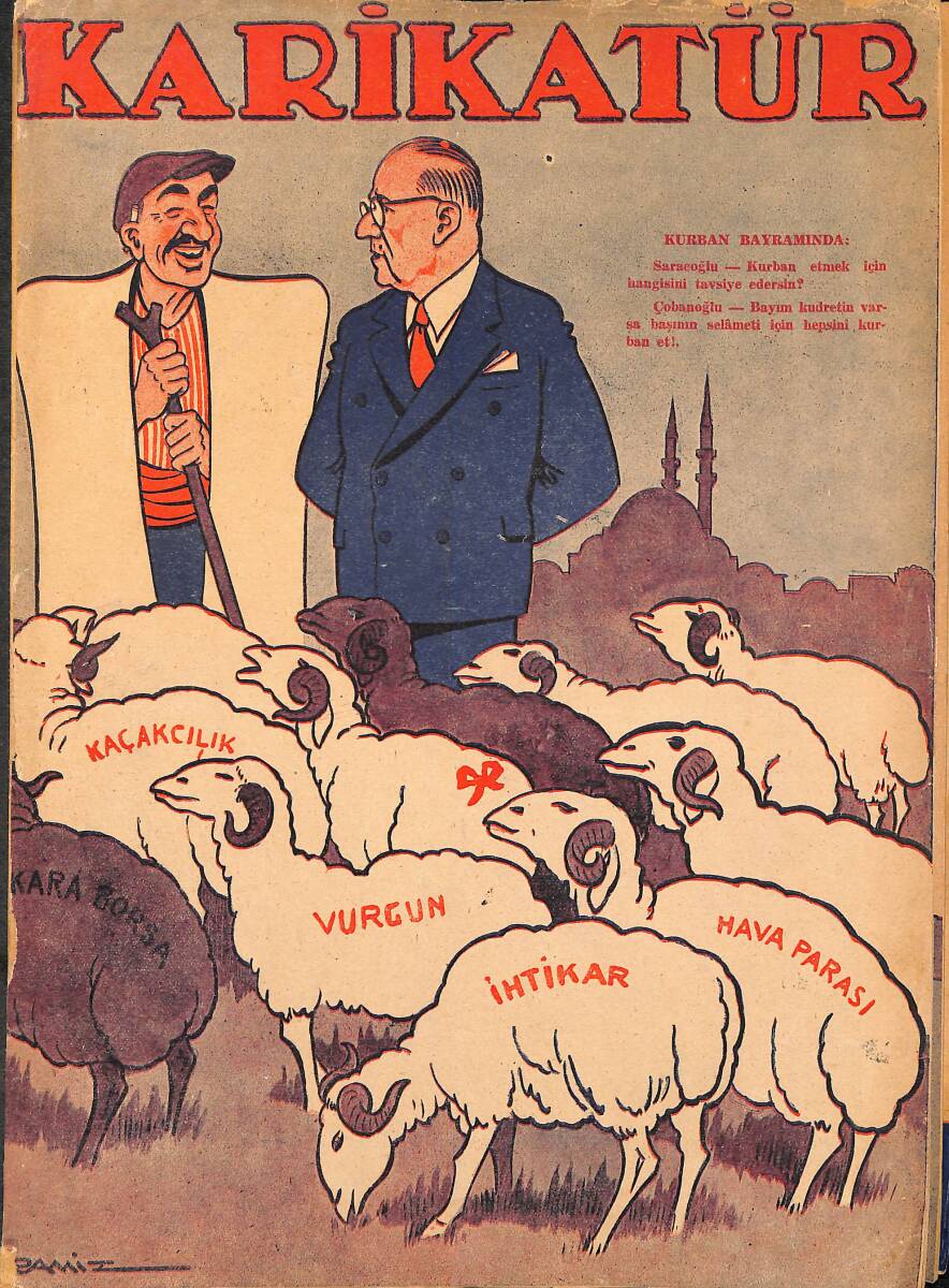 KARİKATÜR Edebi Haftalık Mizah Mecmuası 15 Kasım 1945 Sayı: 516 NDR95949 - 1