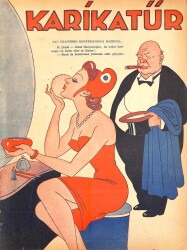 KARİKATÜR Edebi Haftalık Mizah Mecmuası 15 Mart 1945 Sayı: 481 NDR95926 - Gökçekoleksiyon