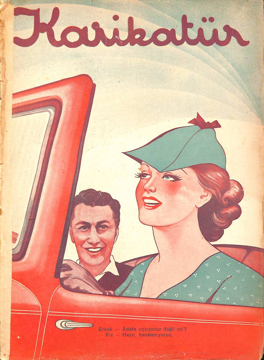 KARİKATÜR Edebi Haftalık Mizah Mecmuası 15 Mayıs 1937 Sayı: 72 NDR96150 - 1
