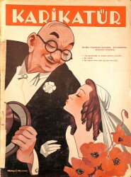 KARİKATÜR Edebi Haftalık Mizah Mecmuası 16 Haziran 1938 Sayı: 129 NDR96122 - Gökçekoleksiyon