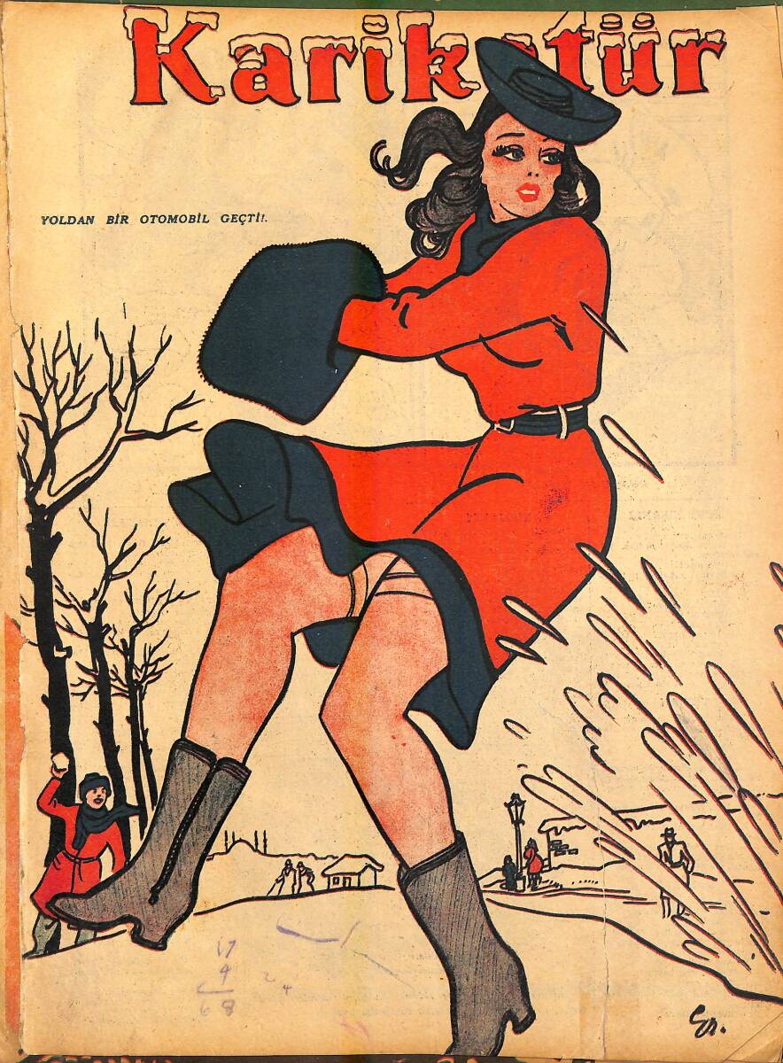 KARİKATÜR Edebi Haftalık Mizah Mecmuası 16 Ocak 1947 Sayı: 577 NDR95885 - 1