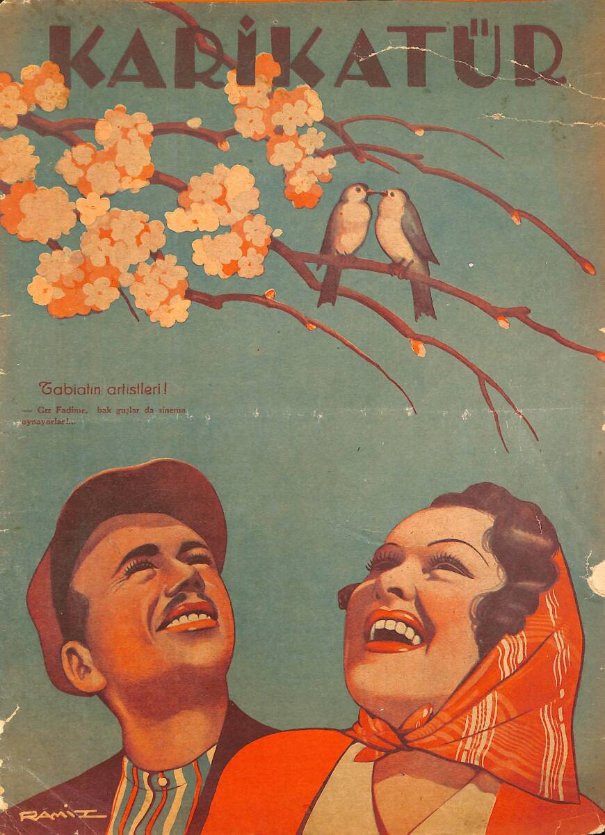KARİKATÜR Edebi Haftalık Mizah Mecmuası 17 Mart 1938 Sayı: 116 NDR96115 - 1