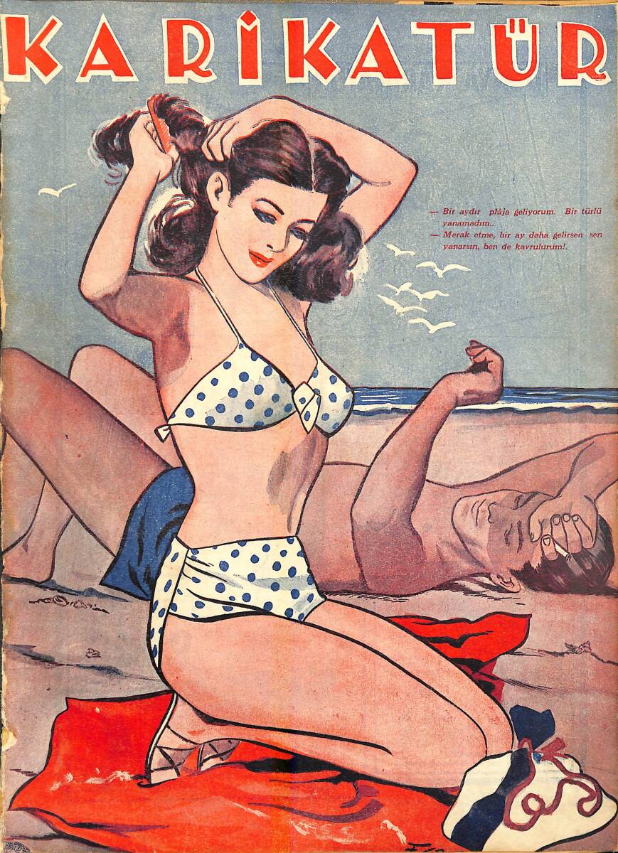 KARİKATÜR Edebi Haftalık Mizah Mecmuası 17 Temmuz 1947 Sayı: 603 NDR95899 - 1