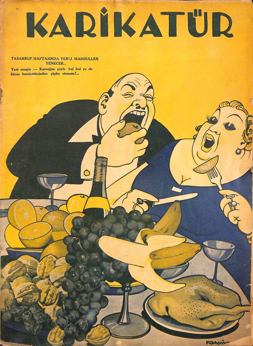 KARİKATÜR Edebi Haftalık Mizah Mecmuası 18 Aralık 1937 Sayı: 105 NDR96164 - 1