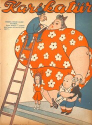 KARİKATÜR Edebi Haftalık Mizah Mecmuası 18 Ekim 1945 Sayı: 512 NDR95945 - Gökçekoleksiyon