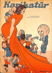 KARİKATÜR Edebi Haftalık Mizah Mecmuası 19 Ağustos 1943 Sayı: 399 NDR95862 - Gökçekoleksiyon