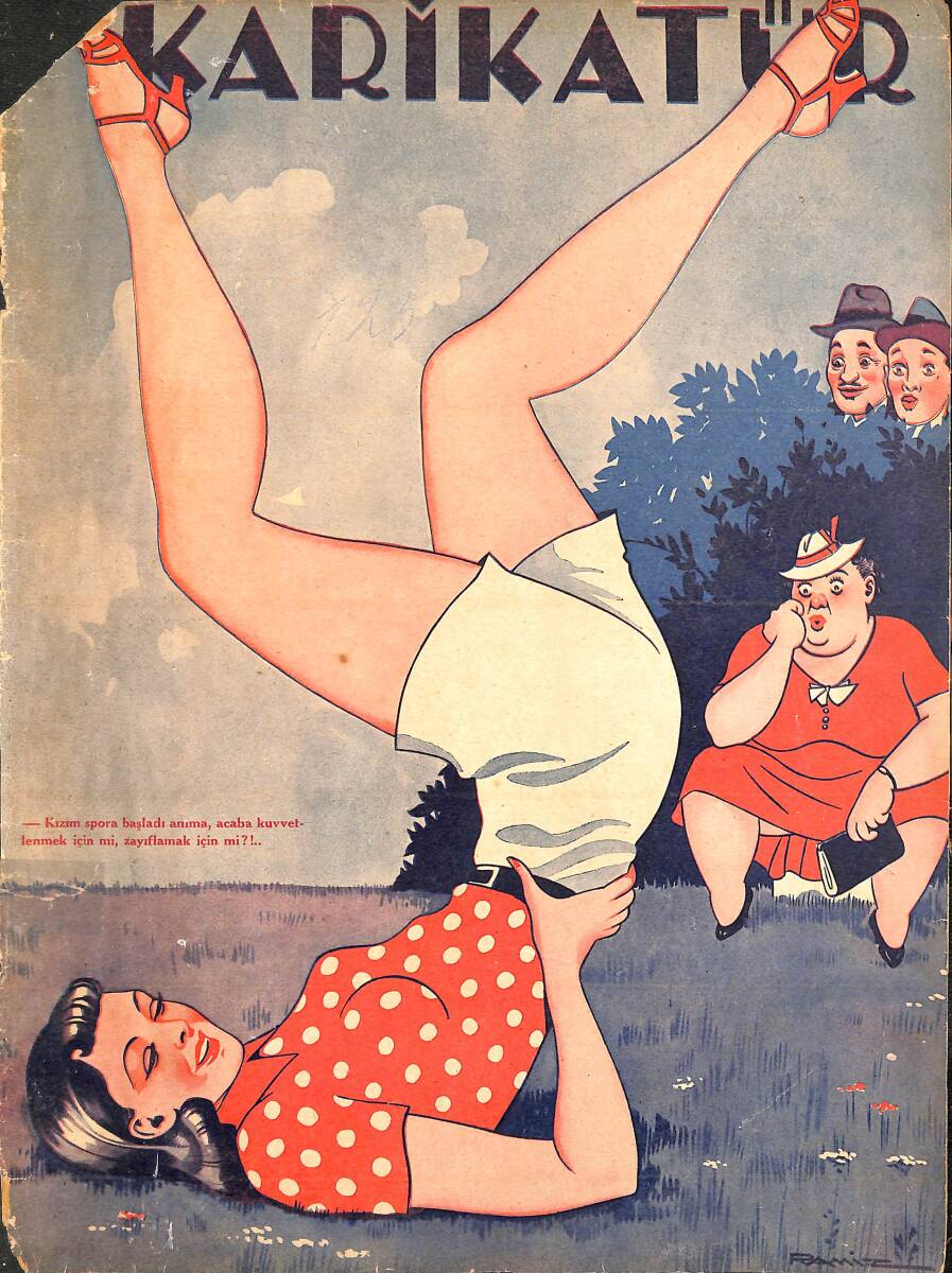 KARİKATÜR Edebi Haftalık Mizah Mecmuası 19 Mayıs 1938 Sayı: 125 NDR96119 - 1