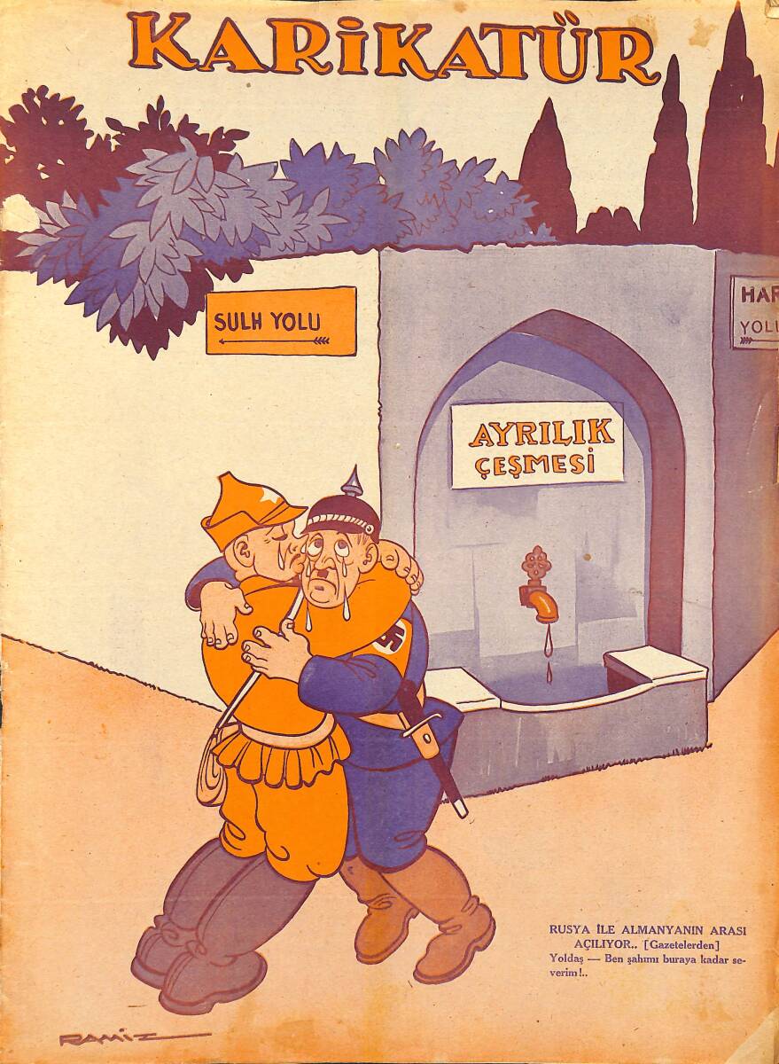 KARİKATÜR Edebi Haftalık Mizah Mecmuası 2 Mayıs 1940 Sayı: 227 NDR95872 - 1