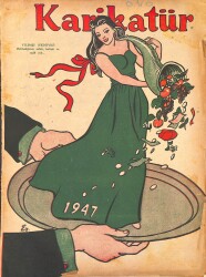 KARİKATÜR Edebi Haftalık Mizah Mecmuası 2 Ocak 1947 Sayı: 575 NDR95912 - Gökçekoleksiyon