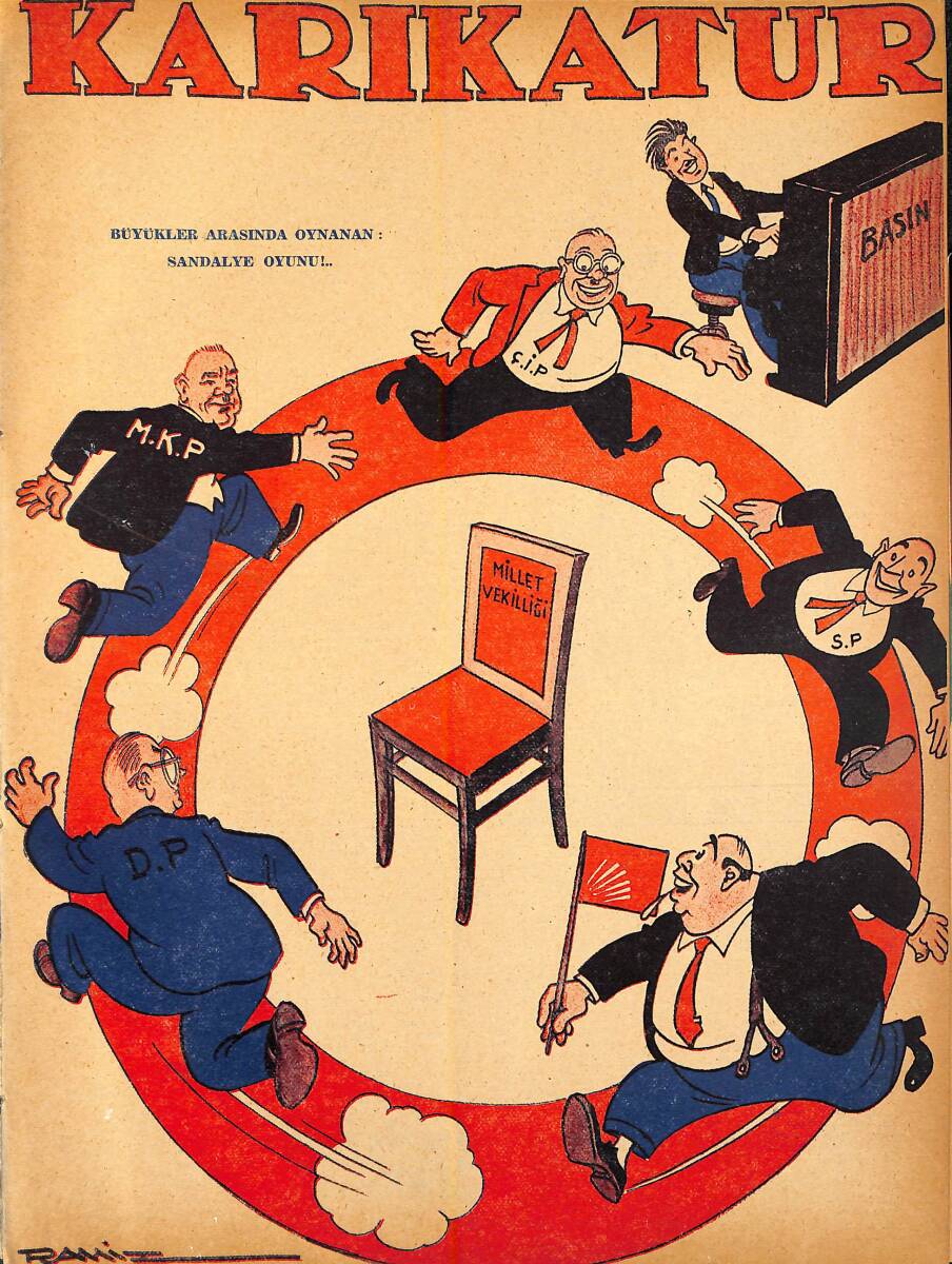 KARİKATÜR Edebi Haftalık Mizah Mecmuası 20 Haziran 1946 Sayı: 547 NDR96082 - 1