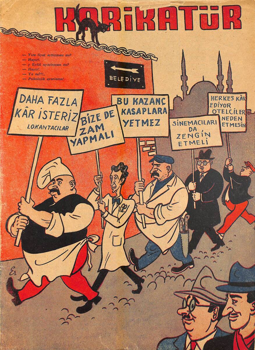 KARİKATÜR Edebi Haftalık Mizah Mecmuası 20 Şubat 1947 Sayı: 582 NDR95890 - 1