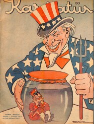 KARİKATÜR Edebi Haftalık Mizah Mecmuası 21 Ekim 1943 Sayı: 408 NDR95857 - Gökçekoleksiyon