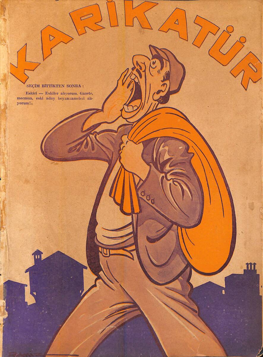 KARİKATÜR Edebi Haftalık Mizah Mecmuası 21 Haziran 1945 Sayı: 495 NDR95937 - 1