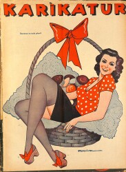 KARİKATÜR Edebi Haftalık Mizah Mecmuası 23 Ekim 1941 Sayı: 304 NDR96060 - Gökçekoleksiyon