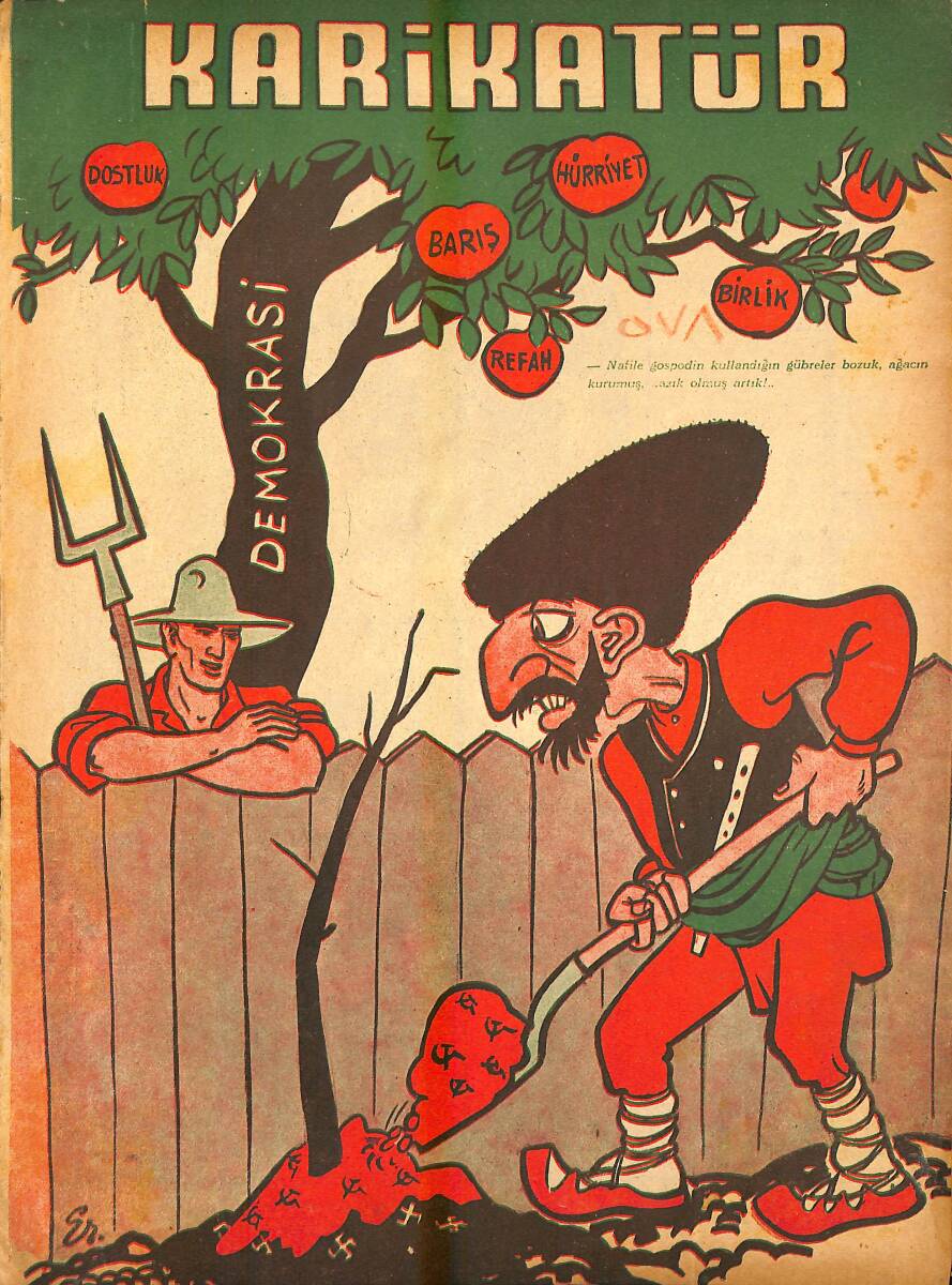 KARİKATÜR Edebi Haftalık Mizah Mecmuası 23 Ocak 1947 Sayı: 578 NDR95886 - 1
