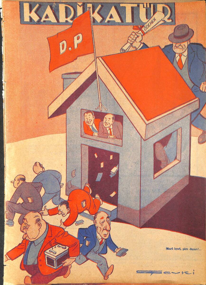 KARİKATÜR Edebi Haftalık Mizah Mecmuası 25 Mart 1948 Sayı: 639 NDR95916 - 1