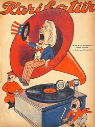 KARİKATÜR Edebi Haftalık Mizah Mecmuası 25 Nisan 1946 Sayı: 539 NDR96087 - Gökçekoleksiyon